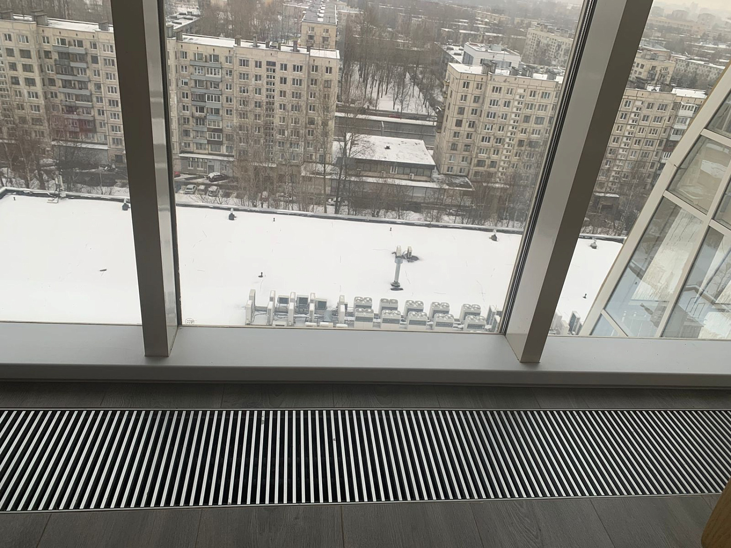 Обогрев витражного окна г.Санкт-Петербург